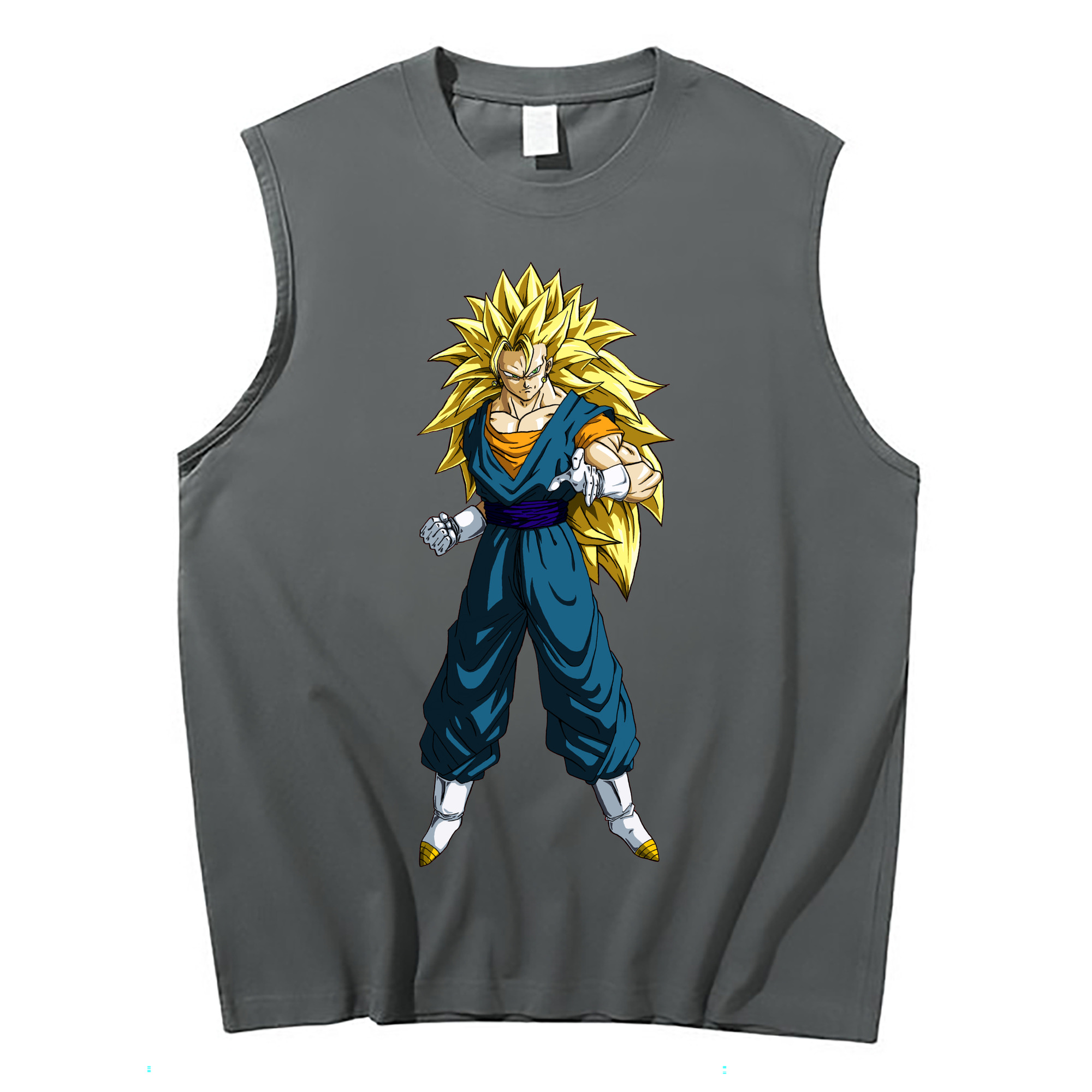 （画像用） ドラゴンボール ベジット DRAGON BALL Vegetto コットン100％タンクトップ（フロントプリント）